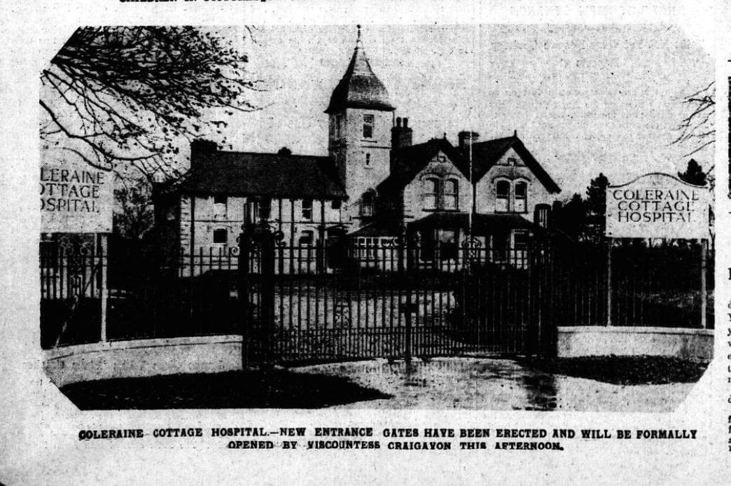 Improvements are made to Coleraine Cottage Hospital (1914)