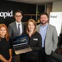 Kat McKinney, Rapid Agency, Donavon McKillen, TBC, Hannah Girvan, TBC and James Scullion, Rapid Agency pictured launching TBC’s newly redeveloped website, specially designed to provide accessibility to all users