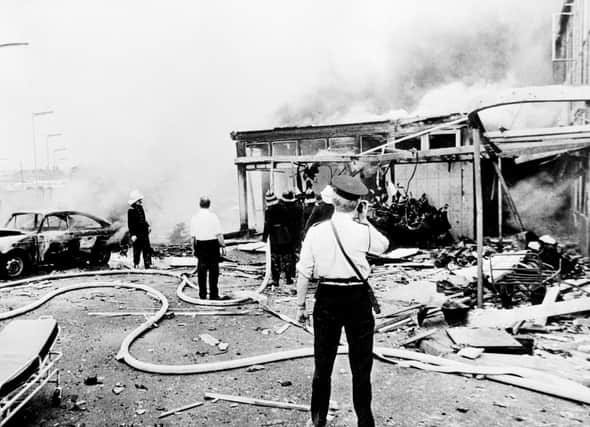 Firemen hose down the remains of Oxford Street bus station on Bloody Friday, July 1972 when IRA bombs killed nine people in Belfast. British strategy in Northern Ireland was not as Brian Rowan's book says of Margaret Thatcher aimed at the destruction of the IRA – this was something long considered impossible writes Henry Patterson
