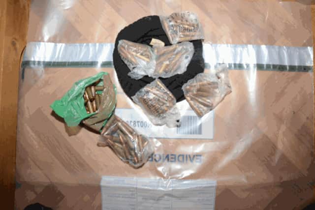 Ammunition As part of a search conducted by police, a significant cache of explosives, weapons and ammunition was uncovered at a family home in Ballymurphy, west Belfast, in 2015.
Fionnghuala Mary Teresa Dympna Perry was sentenced today, Wednesday 17 May, at Belfast Crown Court.