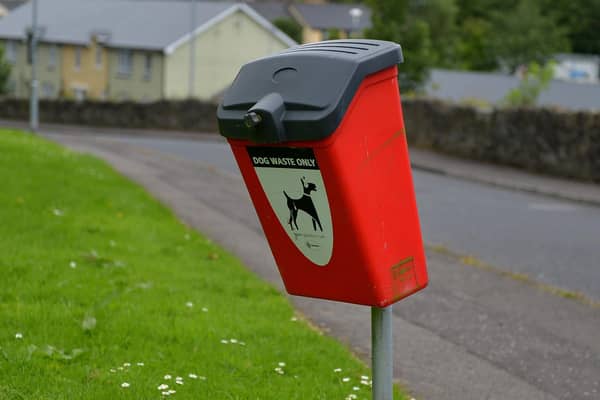 Dog fouling waste bin  - fines for not using them could be set to increase