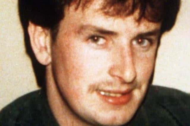 Aidan McAnespie who was shot dead by soldier David Holden shortly after he passed through a security checkpoint in Aughnacloy in 1988.