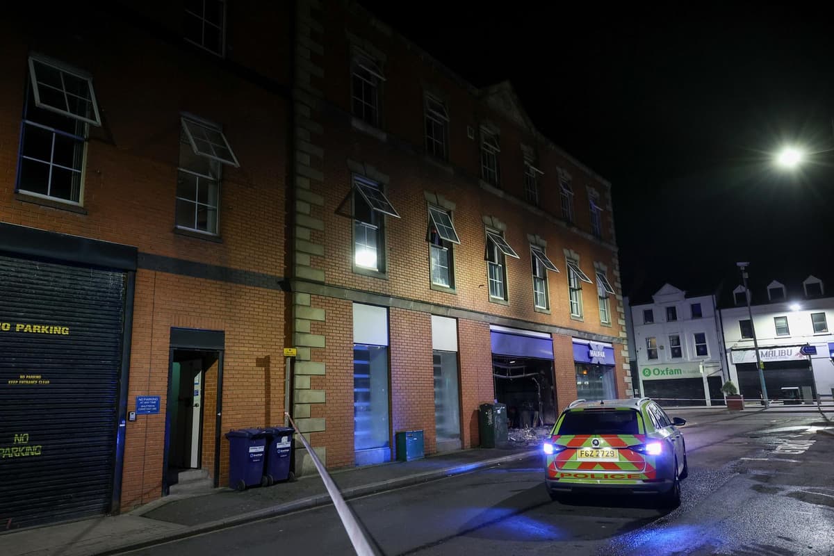 Man charged with arson attack at bank in the High Street area of Portadown