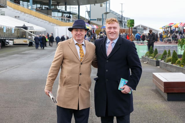 Jack and Richard Harrison pictured at the Ladbrokes Festival of Racing at Down Royal Racecourse.

.