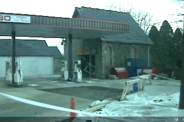 Footage taken from ITV/UTV of Randalstown petrol station bombing in 1990