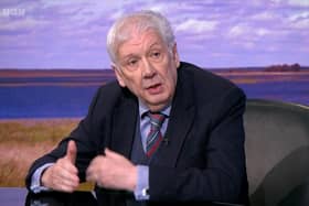 Lord Bew on the BBC Sunday Politics show yesterday, where he said unionists were better inside Stormont than out. Jamie Bryson said that the programme should have mentioned that his son is a Downing St advisor