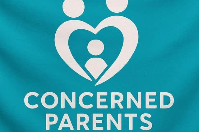 The logo of Concerned Parents Newtownabbey. Photo: Concerned Parents Newtownabbey/Facebook