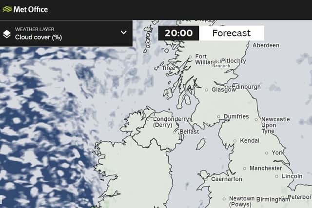 The Met Office's cloud cover prediction