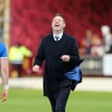Rangers manager Michael Beale after the final whistle of the cinch Premiership match at Fir Park.