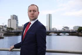 Northern Ireland’s economy is still forecast to contract in 2023 but the fall in annual economic output is expected to be smaller, according to a new report from Danske Bank. Pictured is Danske Bank’s chief economist, Conor Lambe