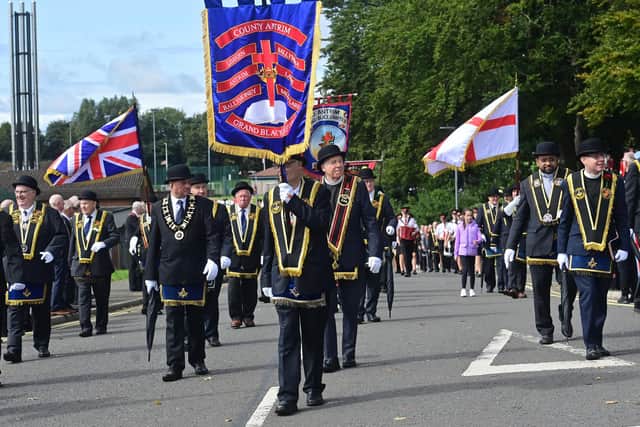 One of the 2023 parades also took place in Lisburn. Pic: Colm Lenaghan/Pacemaker Press