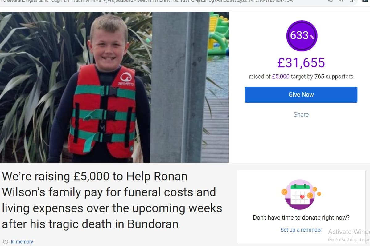 Ronan Wilson: Appeal for family of tragic schoolboy raises £31,655 ahead of funeral later today