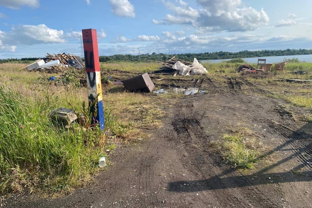 Stoneyford bonfire site.