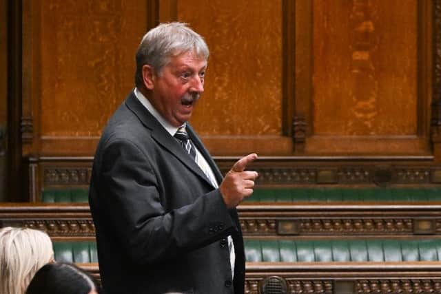 Handout photo issued by UK Parliament of Sammy Wilson