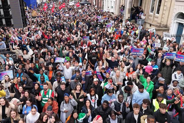 The March for Jesus in Dublin last weekend as attended by some 10,000 people RTE reported - but organisers said around 25,000 took part.