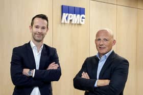 James Neill has been announced as a partner in KPMG and the new head of the restructuring and forensics practice in Northern Ireland. he is pictured with Johnny Hanna, partner in Charge at KPMG in Northern Ireland