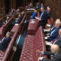 Lord Dodds (standing) addressing the House of Lords