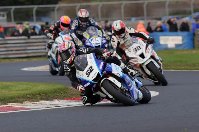Danny Kent made his debut on the Mar-Train Racing Yamaha at Bishopscourt after joining the Ulster team for the 2024 British Superbike Championship