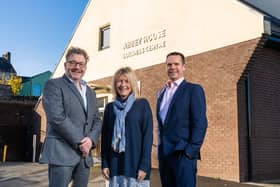 One of Northern Ireland’s leading commercial law firms, McKees has opened a new office in Enniskillen and has announced plans to create 10 new jobs over the next two years. Pictured at the new offices are partners of McKees Linus Murray and Andrea McCann and managing partner, Chris Ross