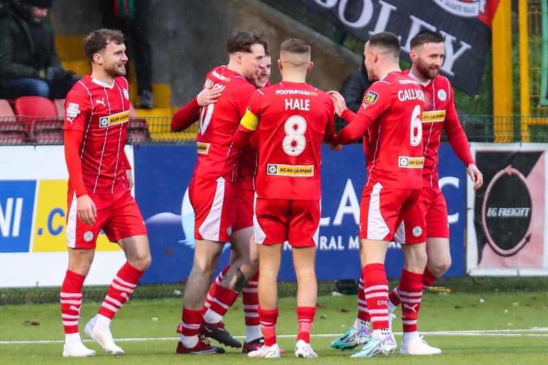 Cliftonville started their 2023 at Solitude with victories over Larne and Linfield before beating Glentoran in February, but didn't win any of their last five in 2022/23 as they endured a rocky end to the campaign. They've been back to their best under Jim Magilton and in total have picked up 45 points.