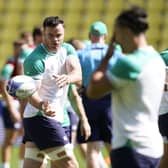 Ireland's James Ryan during a Captain's Run earlier in the Rugby World Cup. (Photo by Andrew Matthews/PA Wire)
