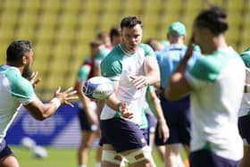 Ireland's James Ryan during a Captain's Run earlier in the Rugby World Cup. (Photo by Andrew Matthews/PA Wire)