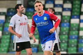 Linfield’s Joel Cooper scored a brace in their BetMcLean Cup victory over Queen's University at Windsor Park, Belfast. PIC: Colm Lenaghan/Pacemaker