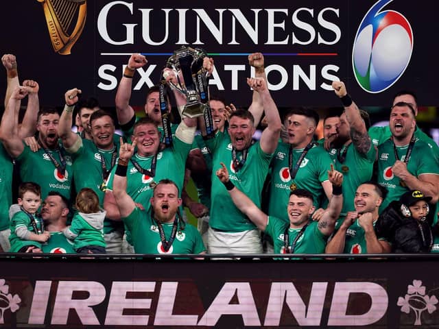 Ireland secured back-to-back Guinness Six Nations glory at the Aviva Stadium in Dublin on Saturday with victory over Scotland. (Photo by Brian Lawless/PA Wire)