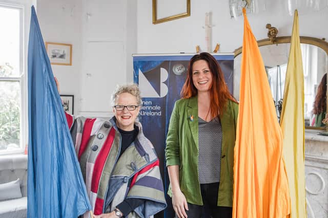 Andrea McWilliams, Co-director, Linen Biennale (left) and Meadhbh McIlgorm, Programme Manager Linen Biennale 2023 (right)