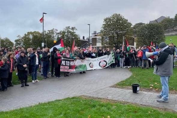 Palestine solidary rally in Londonderry - 29 October 2023