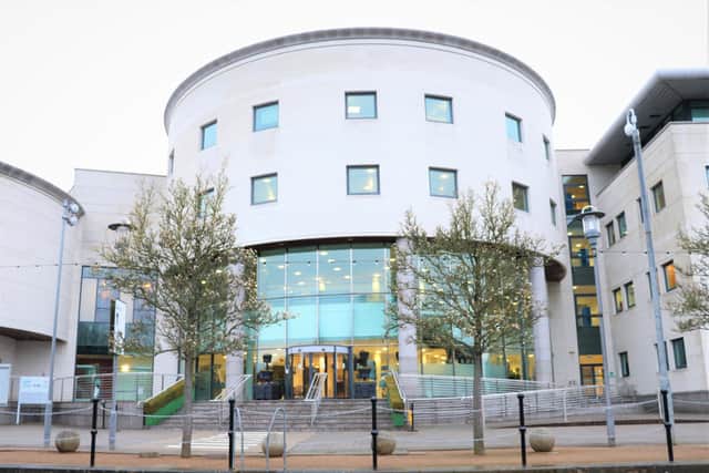 Lisburn and Castlereagh Council offices at Lagan Valley Island.