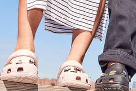 Members of the public are being encouraged to bring their old Crocs shoes to The Boulevard, outside Banbridge, to form a ‘Crocs archway’.  Photo: Crocs.inc