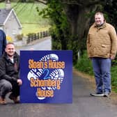 Dr Jonathan Mattison, Keith Harbinson and Jonathan Stevenson completed a walk from Sloan’s House Loughgall to Schomberg House in Belfast in 2021