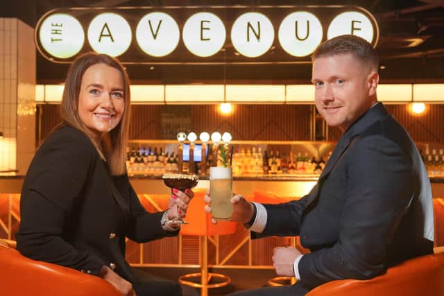 The Avenue, a brand-new premium cinema concept will officially open on Friday, March 10 at CastleCourt Shopping Centre in Belfast, following an investment of £5.2 million and the creation of 50 jobs in the process. Pictured are Leona Barr, CastleCourt centre manager and Paul Anderson, director of The Avenue