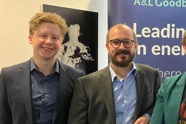 Pictured at the RenewableNI long duration energy storage (LDES) seminar, hosted by A&L Goodbody, are (l-R) Bobby Smith, Head of Energy Storage Ireland; John Palmer, Partner at A&L Goodbody; Sara Tinsley, RenewableNI Deputy Chair and Dave McGowan, Head of Future Power Systems at SONI.