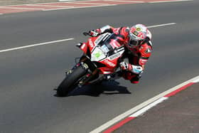 Glenn Irwin won the opening Superbike race at the North West 200 on the BeerMonster Ducati for his seventh win in a row