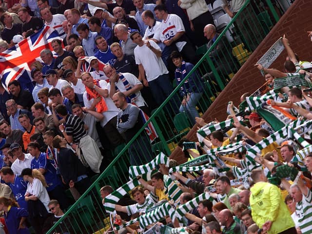 Both sets of Old Firm fans