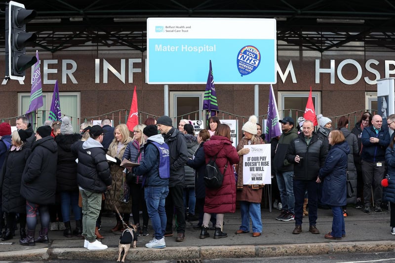 More than 25,000 healthcare staff in Northern Ireland have begun a one-day strike as part of a pay dispute.
  available on trusts' websites.