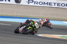 Kawasaki's Jonathan Rea remains third in the World Superbike Championship with two rounds remaining.