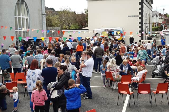 Large crowds turned out for the Bank Holiday Carnival at Bann Road Presbyterian Church in Dromore.