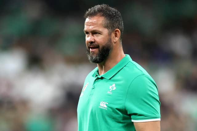 Andy Farrell has signed a two-year contract extension to remain as Ireland head coach until the end of the 2027 World Cup. PIC: Bradley Collyer/PA Wire