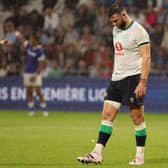 Ireland centre Robbie Henshaw could be out until at least the semi-final stage of the Rugby World Cup after suffering a hamstring injury