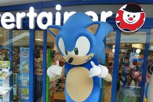 Sonic the Hedgehog set to visit The Entertainer in Antrim