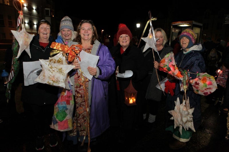 Residents and holiday-makers pictured enjoying the Lantern Festival
