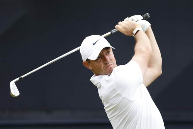 Rory McIlroy is sitting top of the Dubai Invitational leaderboard. PIC: Richard Sellers/PA Wire.