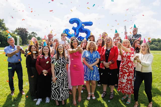 Autism NI CEO Kerry Boyd, and staff team will celebrate the charity’s 35th anniversary this July.