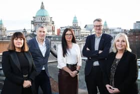 Joanne O’Doherty, chief executive, Kinsetsu, Brian Cummings, investment director, Clarendon Fund Managers, Claudine Owens, investment manager, Clarendon Fund Managers, William McCulla, director of corporate finance at Invest NI and Jackie Crooks, chief commercial Officer, Kinsetsu