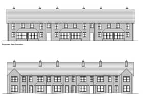 The housing mix for which planning permission is being sought includes six townhouses. Image: ABC planning portal