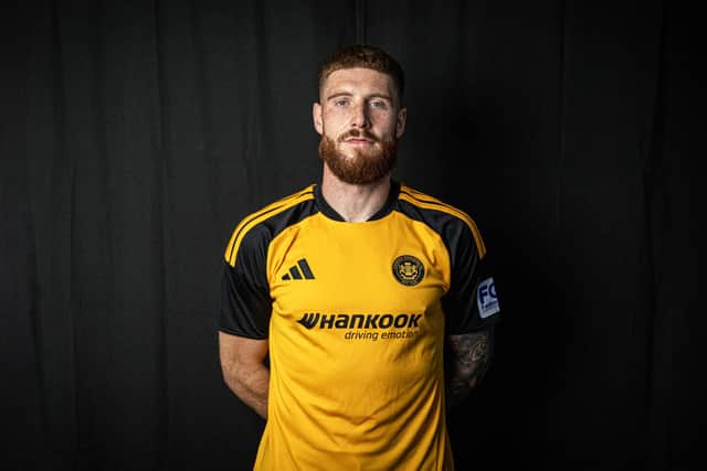 New Carrick Rangers signing Kym Nelson. (Photo by Carrick Rangers/Richard Hood)
