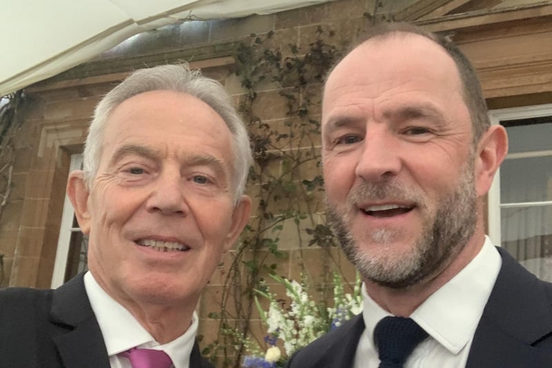 Lyndon with Tony Blair